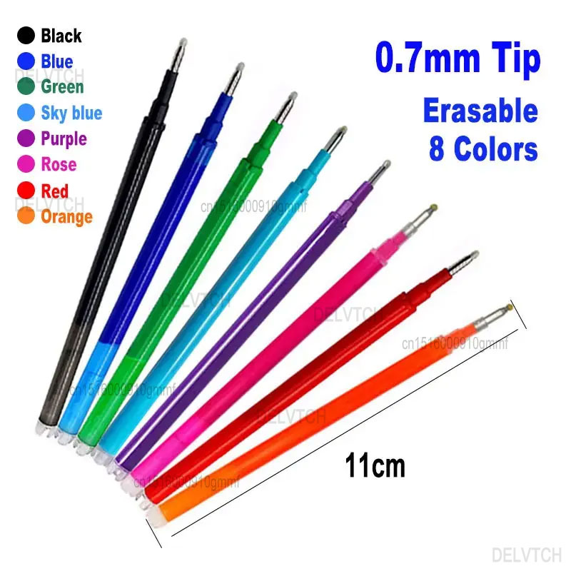 Pilot Pen Frixion - 8Pcs/Set 0.7mm Erasable Gel Pen Refill