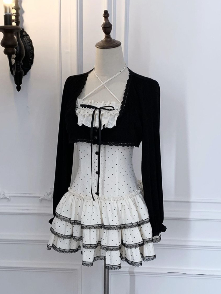 Elastic Lace Trim - Coquette Sweet Korean Square Neck Camisole