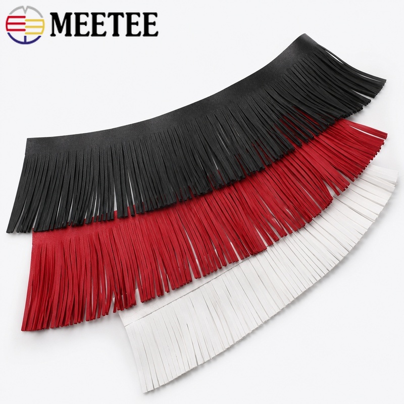 Fringe Ribbon Sewing - 2M 10-30cm Faux Leather Tassel Fringe
