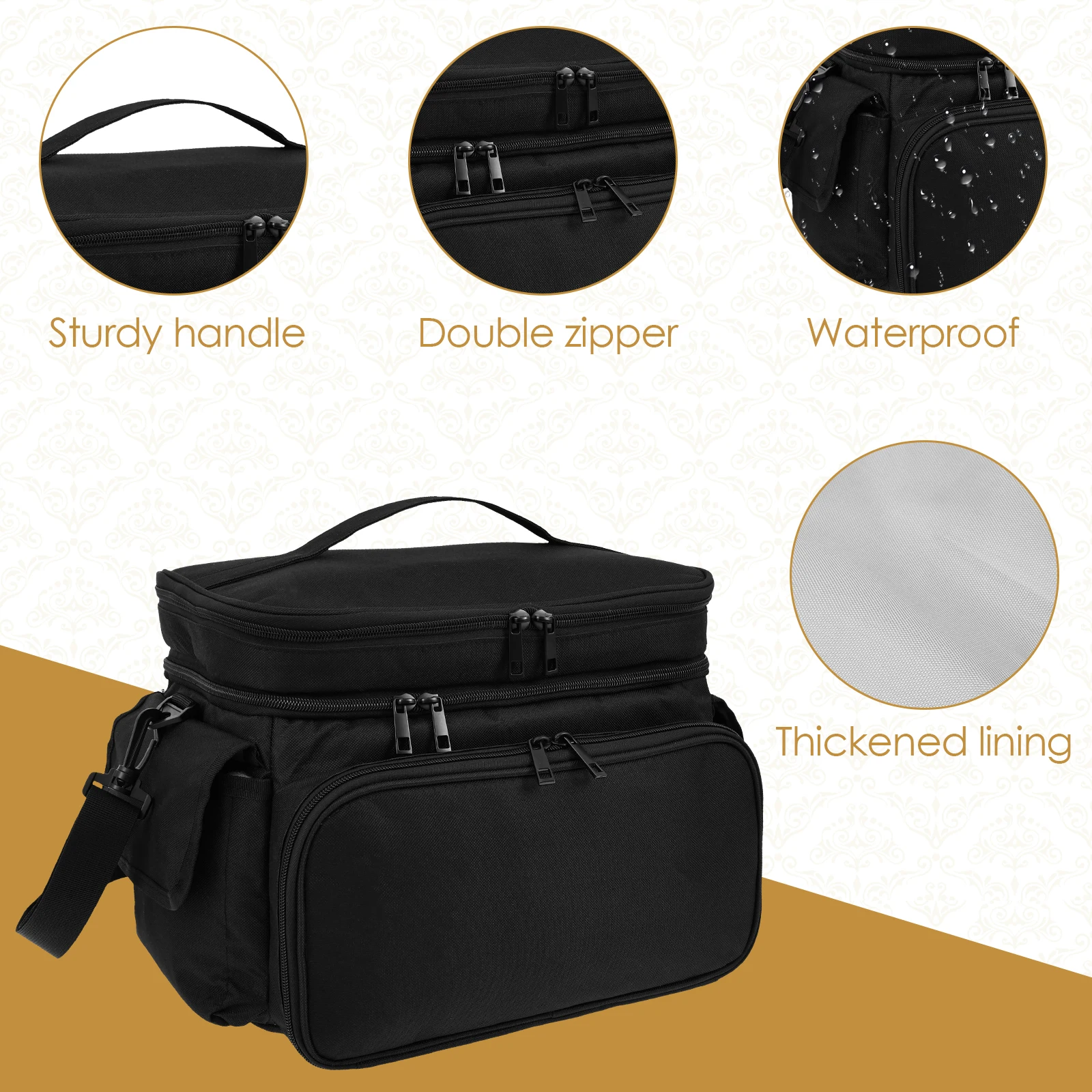 Large Sewing Bag Wool Knitting - Craft Embellishment Storage 评论和价格