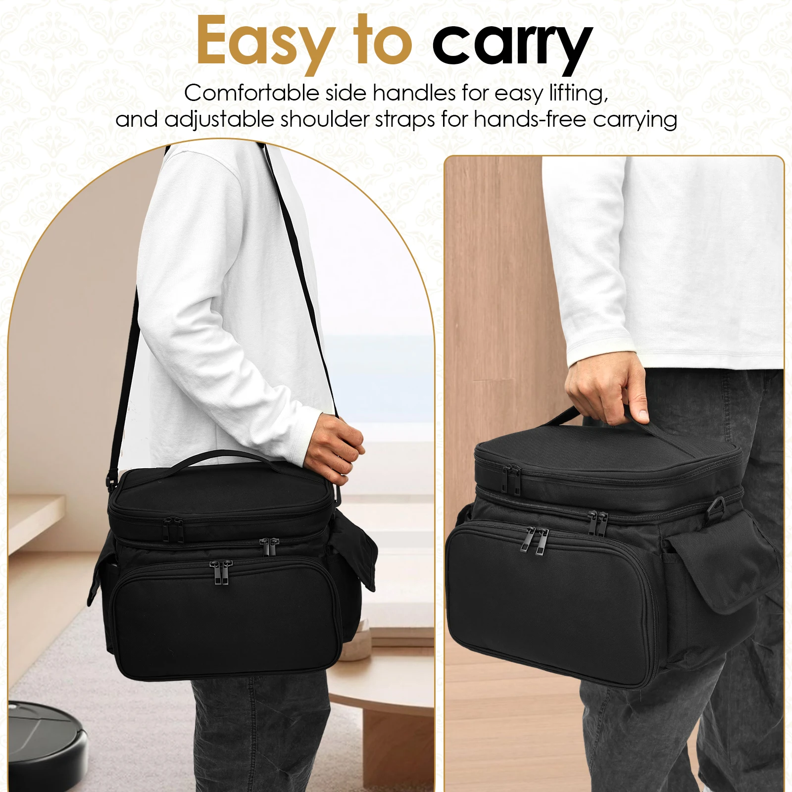 Large Sewing Bag Wool Knitting - Craft Embellishment Storage 评论和价格