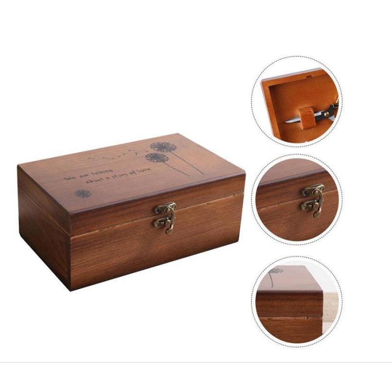Wooden Sewing Supplies Organiz - Craft Embellishment Storage 评论和价格