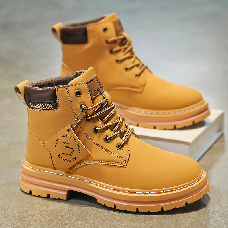 Classic Men High Top Boots Hig - Guipure Lace Panel 评论和价格