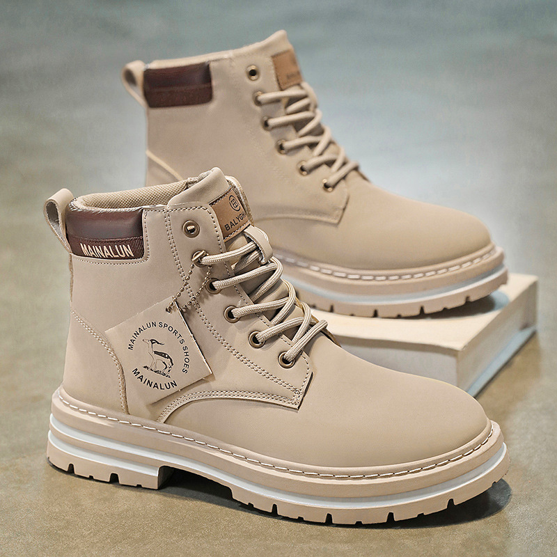 Classic Men High Top Boots Hig - Guipure Lace Panel 评论和价格