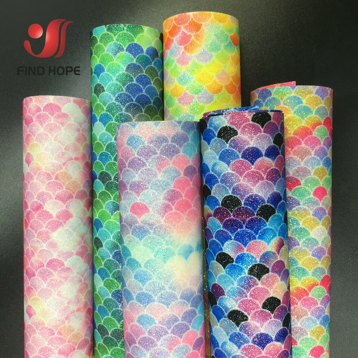Mermaid Rainbow Iridescent Spa - Glitter Vinyl Roll 评论和价格
