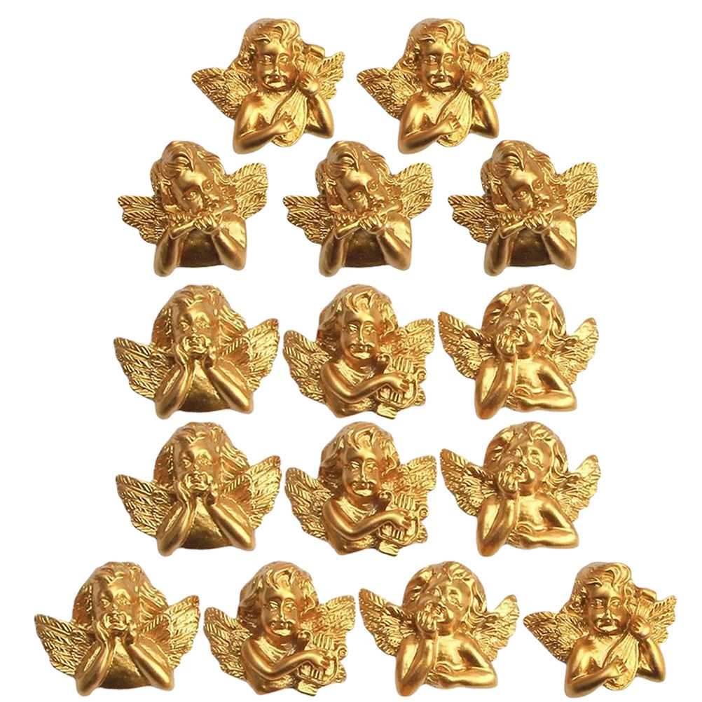 15pcs Resin Angel Accessories  - Craft Embellishment Storage 评论和价格