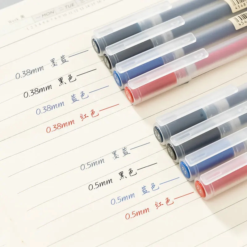 3-6Pcs/Set 0.38mm Kawaii MUJIs - Muji Stationery Gel Pen 评论和价格