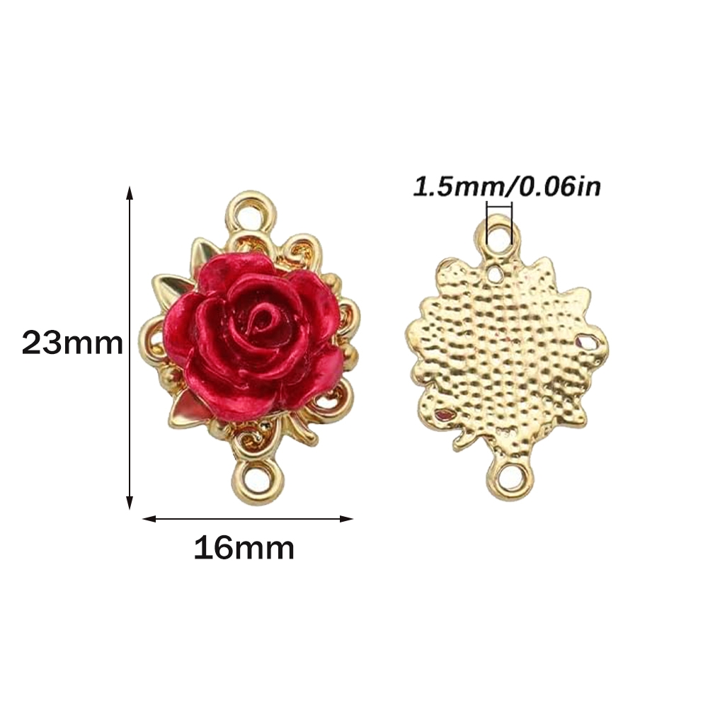 5/10pcs Rose Charms 3D Rose Fl - Embellishment Crafts 评论和价格