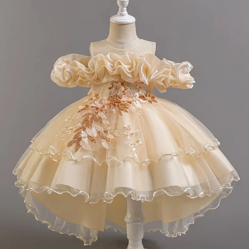 Fashion Flower Girl Dresses fo - Lace Ribbon Trim 评论和价格