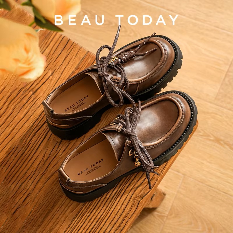 BEAUTODAY Fashion Loafers Wome - Guipure Lace Panel 评论和价格