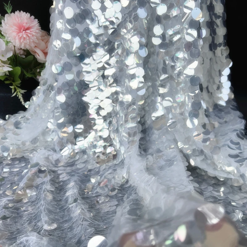 Encrypted Crystal Sequin Fabri - Crystal Mesh Fabric 评论和价格
