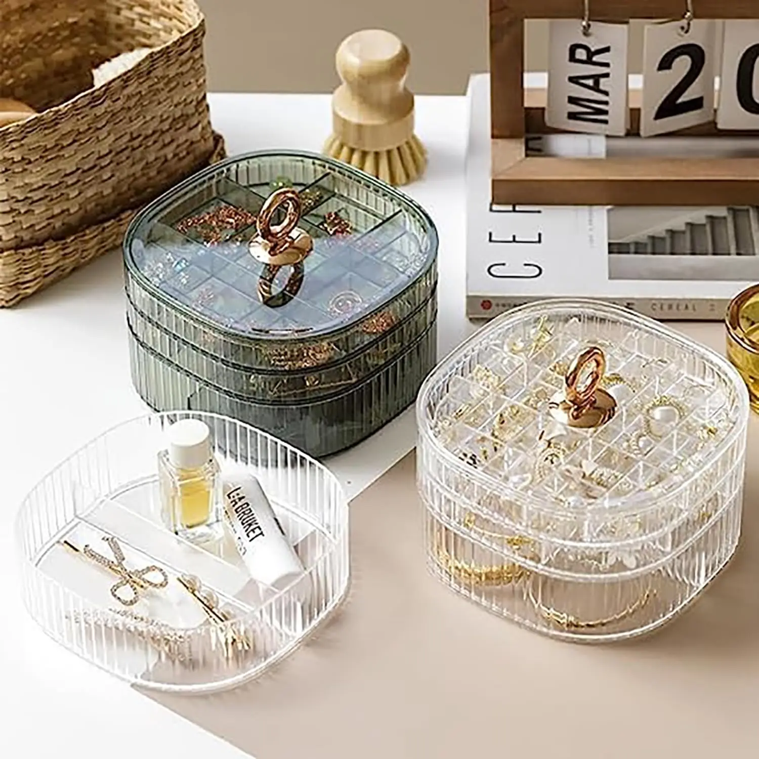 Jewelry Box, Jewelry Organizer - Craft Embellishment Storage 评论和价格