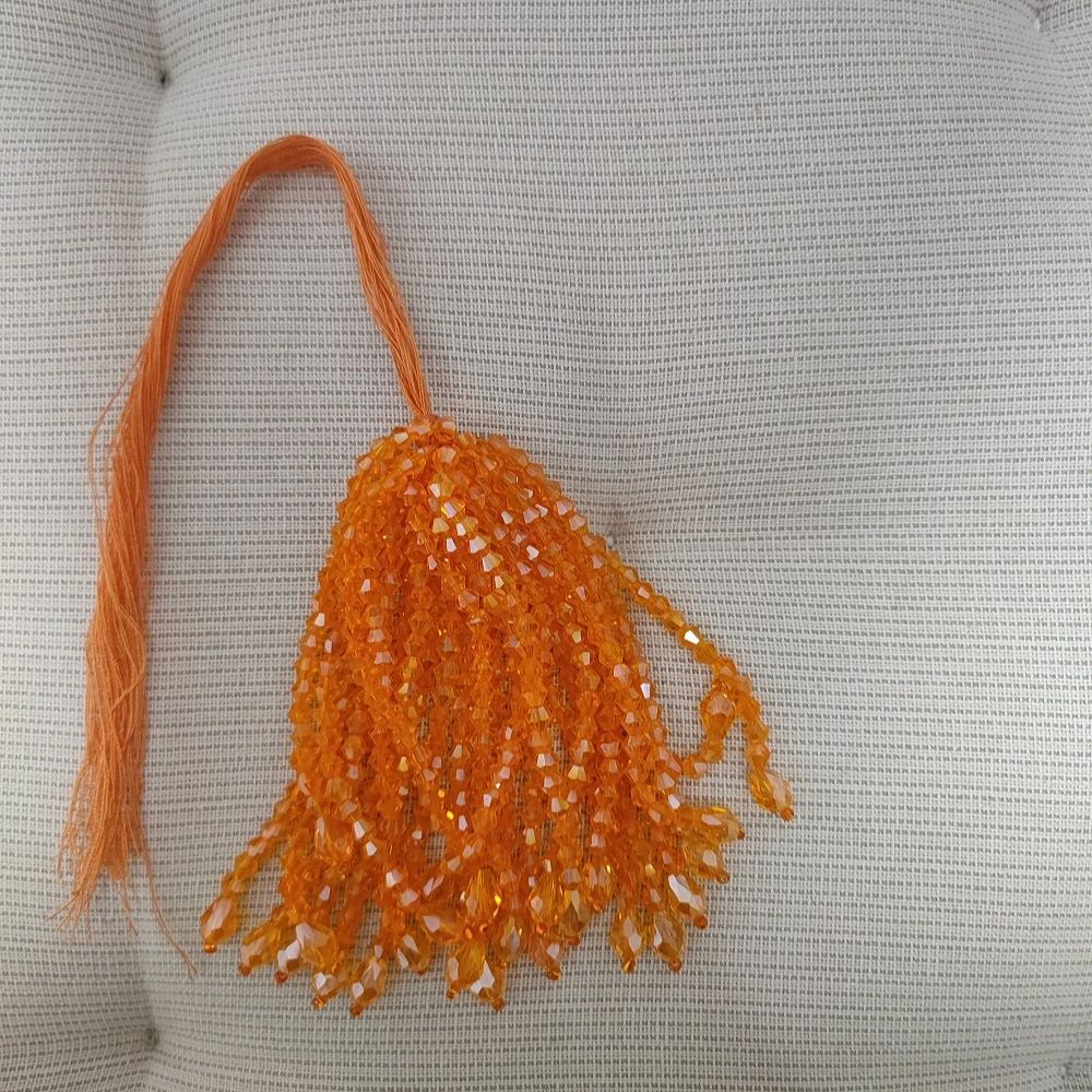 8.5cm Wide Individual Crystal  - Beaded Trim Fringe 评论和价格