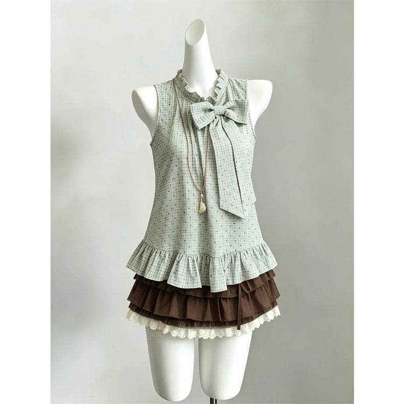 Japanese Vintage sweeti 2-Piec - Elastic Lace Trim 评论和价格