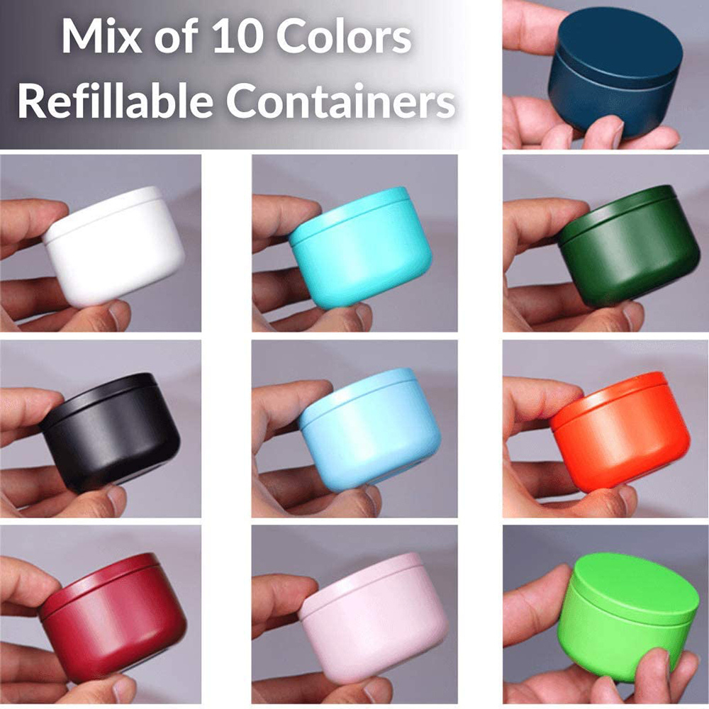 Tea Can with Airtight Lids Tin - Craft Embellishment Storage 评论和价格