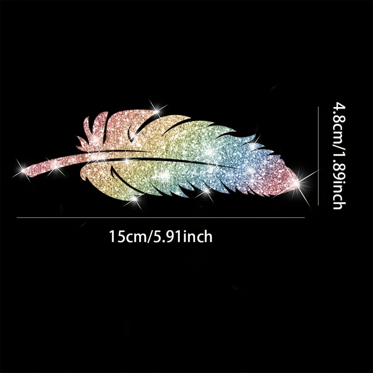 2PCS Glitter Feather Motorcycl - Glitter Vinyl Roll 评论和价格