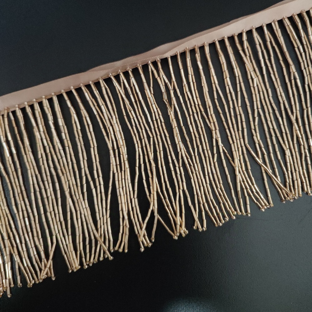10cm Wide All Bugle Beads Bead - Beaded Trim Fringe 评论和价格