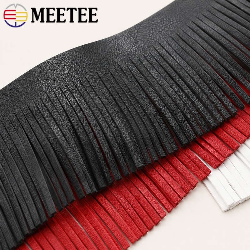 2M 10-30cm Faux Leather Tassel - Fringe Ribbon Sewing 评论和价格